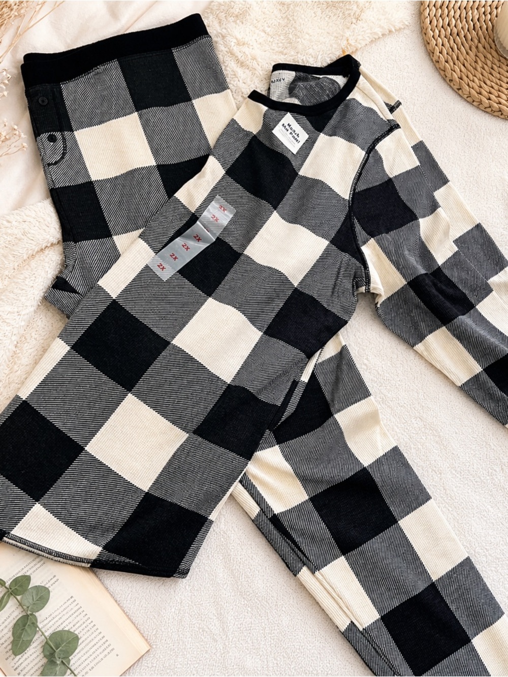 Buffalo Plaid Thermal Pajamas NWT